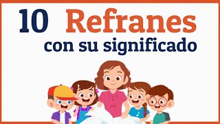 Ejemplos de refranes con su significado [upl. by Divan]