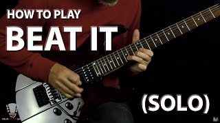 How to Play quotBeat Itquot Solo  Eddie Van Halen Michael Jackson [upl. by Aisel]