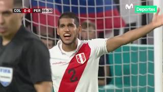 Perú vs Colombia 01  RESUMEN y GOL del partido [upl. by Idnahk]