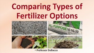 Comparing Types of Fertilizer Options [upl. by Ylecic413]