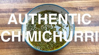 Authentic Argentine CHIMICHURRI sauce [upl. by Glynias147]