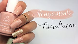 Esmaltação Em Gel no Alongamento de Fibra de Vidro Passo a Passo [upl. by Macknair]