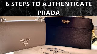 6 STEPS TO AUTHENTICATE PRADA HANDBAGS  Is your Prada REAL or FAKE  How to spot the difference [upl. by Tecil124]