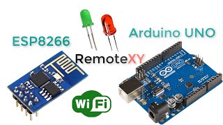 Arduino UNO amp ESP8266 and control using smartphone [upl. by Fenelia27]