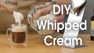 DIY whipped cream in 60 seconds [upl. by Nosyrb]