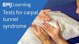 Tests for carpal tunnel syndrome  BMJ Learning [upl. by Aillicirp]