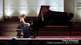 Irina Lankova plays Schubert Sonata D959 I mvt · live at Salle Gaveau Paris [upl. by Aliet]