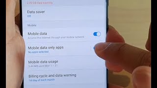 How to Enable  Disable Mobile Data Only Apps on Galaxy S20  Ultra  Plus [upl. by Kask464]