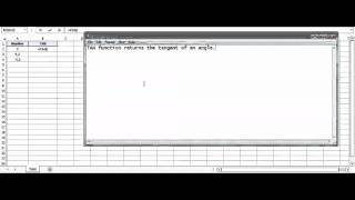 Excel TAN Function  How to use TAN Function [upl. by Kovacs]