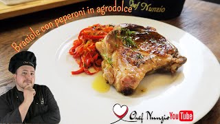 Braciole Con peperoni in agrodolce chefnunzio [upl. by Aninad]