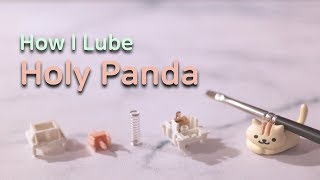 How I Lube Holy Panda Switches with Krytox 205g0 [upl. by Idarb]