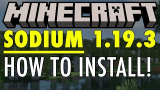 How To Download amp Install Sodium in Minecraft 1193 [upl. by Bunce]