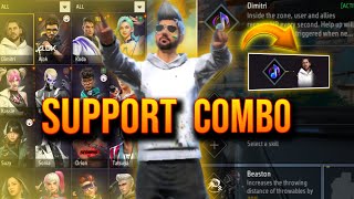 Dimitri Ka Powerful Combo  Free Fire Best Character Combination [upl. by Worl]