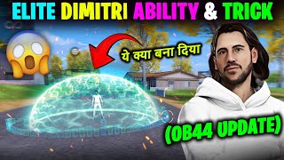 🤯New DIMITRI character ability Test amp Details  How to use DIMITRI  DIMITRI Secret Tips amp Trick [upl. by Nyl667]