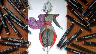 Drawing Merged Zamasu  Dragon Ball Super [upl. by Ennasirk]