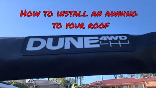 How to install Anacondas Dune awning to your roof rack [upl. by Kcireddor556]