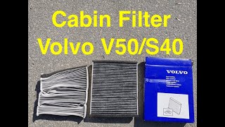 Cabin filter replacement on Volvo V50 [upl. by Blount]