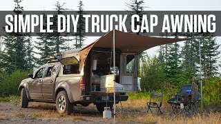 Super Simple DIY Awning for Canopy Shell Camping [upl. by Ayikaz593]