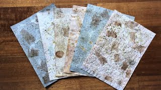 Faux Handmade Textured Paper EASY DIY Tutorial [upl. by Zetrac]