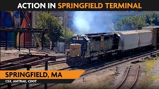 Springfield Massachusetts USA  Virtual Railfan LIVE [upl. by Gabrielson]