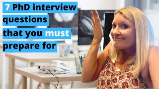 PhD Interview Questions  Answers  How To Pass Your PhD Interview [upl. by Darooge606]