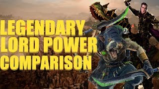 Malus Darkblade amp Snikch  Legendary Lord Power Comparison [upl. by Ynnad561]