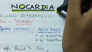 Nocardia  Microbiology  Handwritten notes [upl. by Aratas]