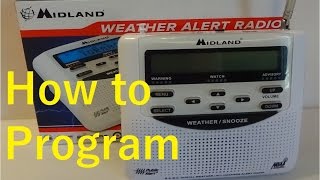 How to program the Midland Weather Alert Radio [upl. by Avraham130]