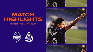 HIGHLIGHTS Seattle Sounders FC vs Santos Laguna  September 14 2021 [upl. by Noremak]