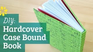 DIY Hardcover Book  Case Bookbinding Tutorial  Sea Lemon [upl. by Cristen]