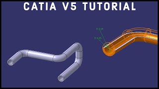 CATIA V5 Tutorial 10  Tubing  Advanced [upl. by Ferde]