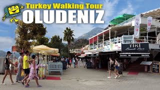 Oludeniz Turkey  4K Walking Tour  Oludeniz Main Strip [upl. by Atteiluj]