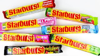 Starburst Mukbang The BEST Candy Unboxing amp Taste Testing  Sweet Heat Summer Splash All Pink [upl. by Ahcsropal]