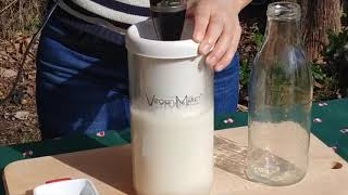 How to make Flax Milk Vegan Milker🌿 [upl. by Klarika]