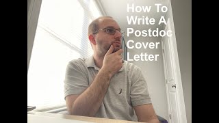 How To Write A Postdoc Cover Letter [upl. by Salinas932]