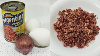 Corned Beef with Eggs  Breakfast Idea  JEANcooking [upl. by Aneeles]