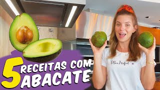 5 RECEITAS COM ABACATE  O QUE FAZER COM ABACATE OU AVOCADO [upl. by Ardnnek]