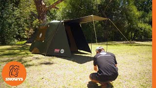 Coleman Instant Up 4P Lighted Northstar Darkroom Tent  How to setup amp pack away [upl. by Lenee]