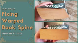 Fixing Warped Paperback Book Spine In 3 Minutes [upl. by Bolitho]