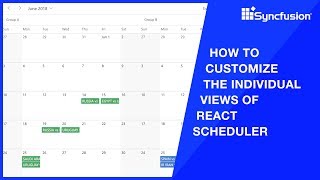 How to Customize the Individual Views of React Scheduler [upl. by Bullough]