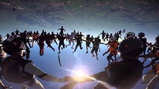 Skydive Formation World Record [upl. by Ellinehc]