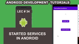 Started Services Example in Android  35  Android Development Tutorial for Beginners [upl. by Wende]