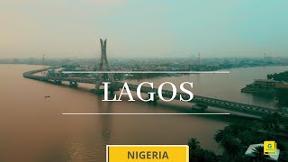 Lagos  Nigeria  Drone amp Aerial View Victoria Island and Lekki 2021  Video 4K  City Tour [upl. by Cal]