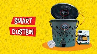 How to Make a Smart Dustbin at Home  DIY Projects [upl. by Shaver829]