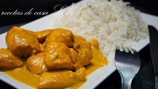 POLLO AL CURRY RECETA MUY FÁCIL Y RÁPIDA [upl. by Elokin]