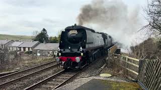 34067 “Tangmere” Passing Kirkby Stephen 010325 [upl. by Eilla]