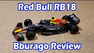 2022 Max Verstappen Bburago RB18 Diecast Review [upl. by Nesto]