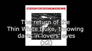 Station to Station  David Bowie  Lyrics [upl. by Acirne]