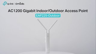 Omada AC1200 Gigabit IndoorOutdoor Access Point  TPLink EAP225Outdoor [upl. by Kitrak]