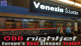 OBB NIGHTJET REVIEW EUROPES BEST SLEEPER TRAIN  AUSTRIAN TRAIN TRIP REPORT [upl. by Nosyrb]